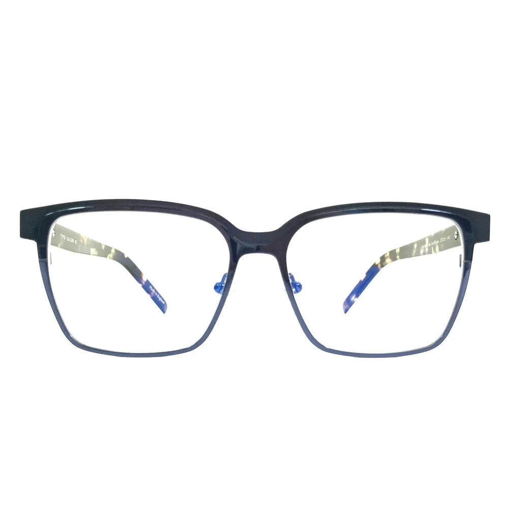 Tom Davies Eyeglasses Frames TD755 Col. 2270 Blue Brown Tortoise 53-15-145